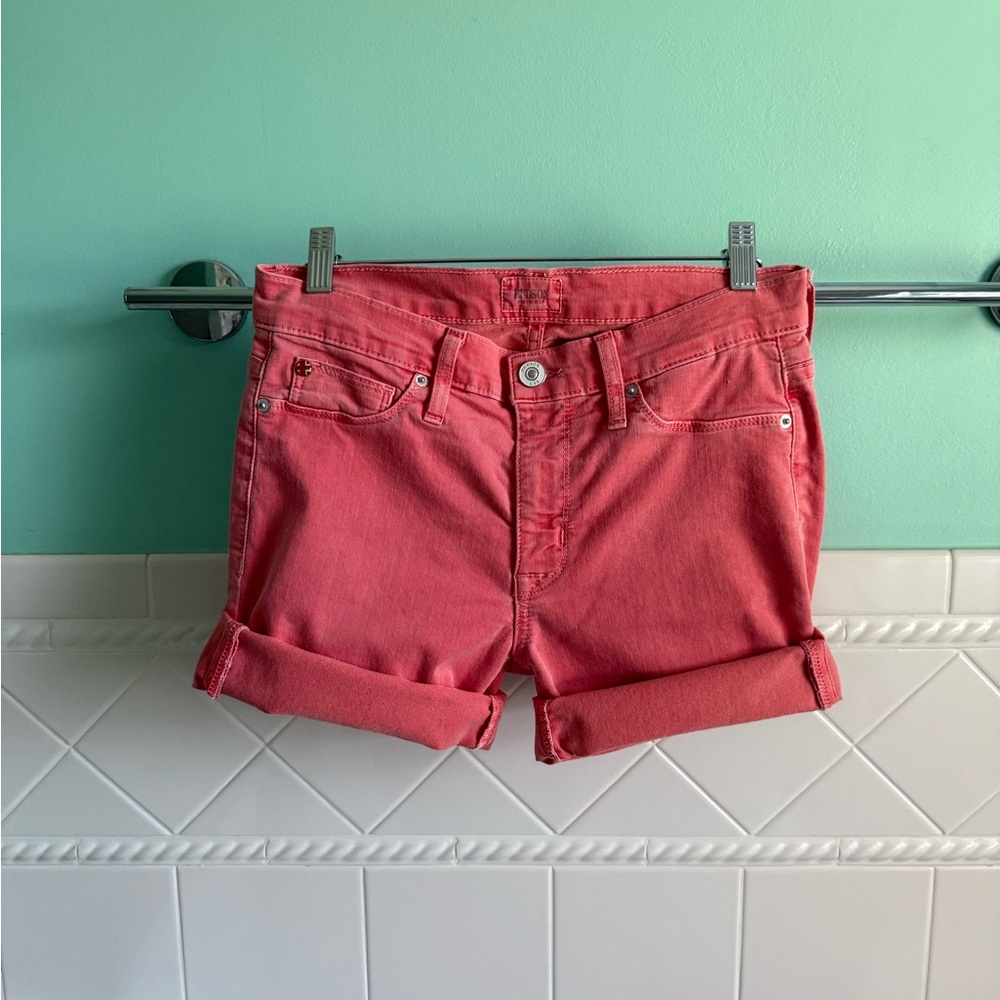 Hudson Jeans Salmon Pink Stretch Shorts